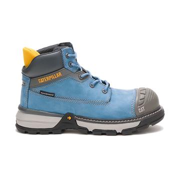 Buty Ochronne Damskie Caterpillar Excavator Superlite Waterproof Carbon Composite Metalowym Niebiesk