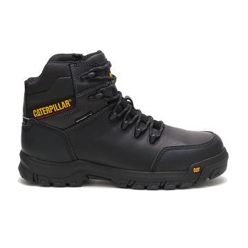 Buty Ochronne Męskie Caterpillar Resorption Waterproof Composite Metalowym Czarne | CAT055-PL