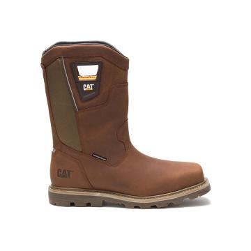 Buty Ochronne Męskie Caterpillar Stillwell Waterproof Steel Metalowym Brązowe | CAT033-PL